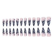 Uñas postizas de cobertura total, 24 piezas, textura lisa no granulada, regalo perfecto para esposa y hermana - details 5