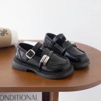 Zapatos de cuero para niños y niñas, mocasines versátiles de estilo británico a la moda, uniforme antideslizante de fondo suave, novedad de otoño, 2024 - details 4