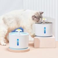 Fuente de agua para gatos de acero inoxidable, fuente automática de 81oz (2,4l) con luz LED e interruptor, para gatos y perros - details 13