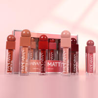 Set de Labial de Gloss de Tubo Cuadrado Lápiz Labial Mate 6 Piezas Duradero Impermeable - details 15