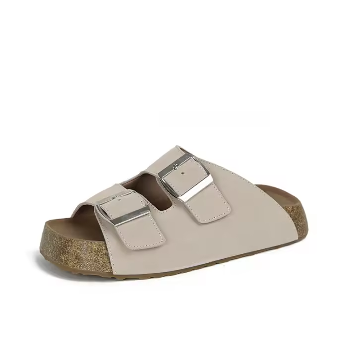 Hebilla retro con plataforma, sandalias casuales para uso exterior - 1
