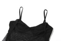 BUNO-Vestidos largos transparentes de malla para mujer, cintas sexys lisas, tirantes con abertura lateral, Vestidos atractivos, bata de vacaciones para mujer - details 8