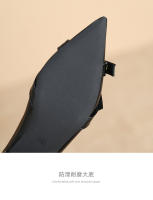 Nueva hebilla de cinturón, boca poco profunda, zapatos individuales de suela plana, zapatos individuales casuales - details 7