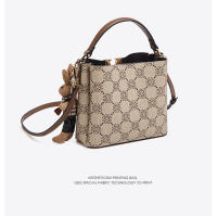 FOXER-Bolso cruzado de cuero sintético para mujer, bandolera con estampado de cubo - details 7