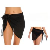 Falda de playa cruzada, top de bikini, delantal. - details 1