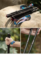 Palos de Senderismo Plegables Ligeros AONIJIE E4204 para Caminata y Montañismo con Cordoncillo de Fibra de Carbono Fijos y Seguros para Deportes de Exteriores - details 10