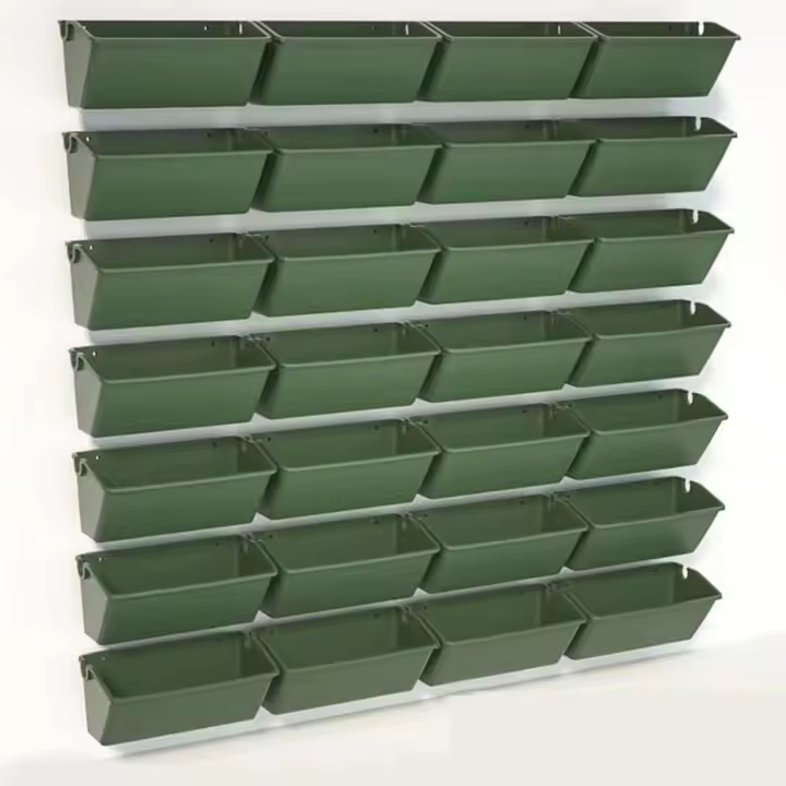 Flor de jardín exterior ETA, contenedor vertical de pared verde - 1