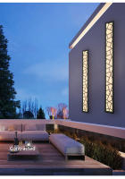Luz LED de pared larga impermeable IP65, accesorios de iluminación para porche al aire libre, candelabros de Nido de Pájaro antioxidantes para jardines, terrazas y garaje, color negro - details 10