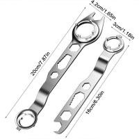 Llave de amoladora angular de sujeción estable, ahorro de trabajo, llave de doble cabeza de 4 garras de alta resistencia, acero grueso multiusos - details 0