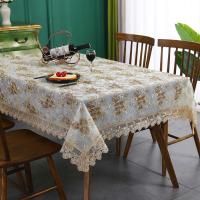 Battilo - Mantel ENCE rectangular comedor lujosa funda bordada para mesa de centro, decoración del hogar y bodas - details 15