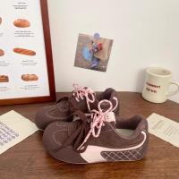 Zapatos de entrenamiento Rosa alemán junta femenina fea linda 2025 primavera y verano nuevo nicho chic puff pan zapatos Forrest Gump zapatos blancos - details 4