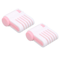 2 unids multicuonal pan cake slicer cortador Guía Hogar Cocina accesorio (blanco y Rosa 52036C) - details 1
