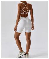 Sujetador Deportivo Sexy para Mujeres Top de Gimnasio Entrenamiento Correr Cruz Yoga Sujetador de Yoga Stretch Ropa Interior Fitness para Mujeres Material de Nylon Temporada Primavera/Verano - details 10