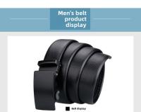 Cinturón de Cuero de Lujo para Hombres Hebilla Automática Diseño de Negocios de Moda - details 2