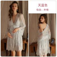 2025 Nuevo Profundo Corte V Bajo Camisón de Malla Puro Deseo de Mamma Conjunto de Ropa de Casa para Mujeres - details 13
