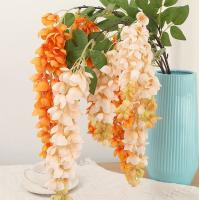 Flor Artificial de tacto Real, 5 tenedores, ramas largas, 120cm, flor de ratán colgante, glicina tupa 3D, flor de vid para jardín - details 11