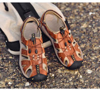 Sandalias de verano para hombre, nuevas sandalias de cuero genuino, zapatos de cuero transpirables para hombre, sandalias de playa, sandalias suaves de marca para exteriores para hombre, sandalias romanas - details 13