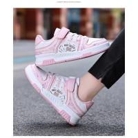 Zapatos de marca para niños, zapatos deportivos de cuero a la moda para niños y niñas, zapatos de tenis para niños, zapatos antideslizantes para correr al aire libre, zapatos de baloncesto - details 29