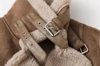 Chaqueta cálida de lana de cordero integrada de piel de ante, Otoño e Invierno - details 20