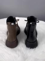 Botas de terciopelo de cuero suave Botas de algodón para mujer en otoño e invierno - details 4