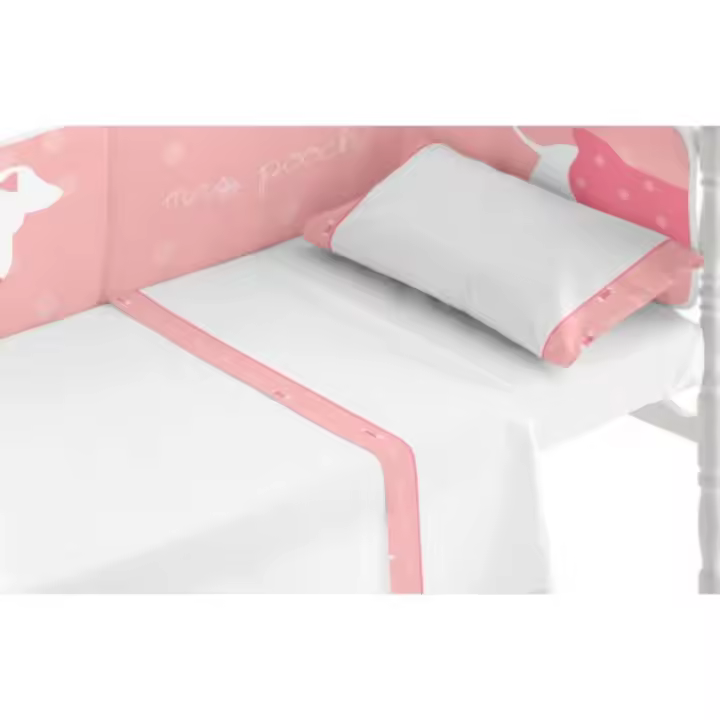 Juego de Sábanas para Cuna de Bebé Conjunto de Ropa de Cama Funda de Almohada Regalos para Bebés - 1