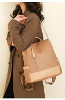 Mochilas de patrón tejidas de cuero suave para bolsos de moda para mujeres y mochilas de gran capacidad para mujeres - details 19
