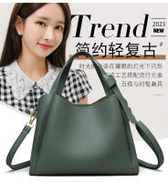 Cuero suave bolso de las mujeres bolso cesta de verduras de las mujeres bolso de hombro de alta gama crossbody atmósfera versátil cubo hombro - details 2