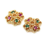 Accesorios de Joyería DIY de Alta Calidad Abalorios de Cuarzo de Brasa Dorada de 18K - details 10
