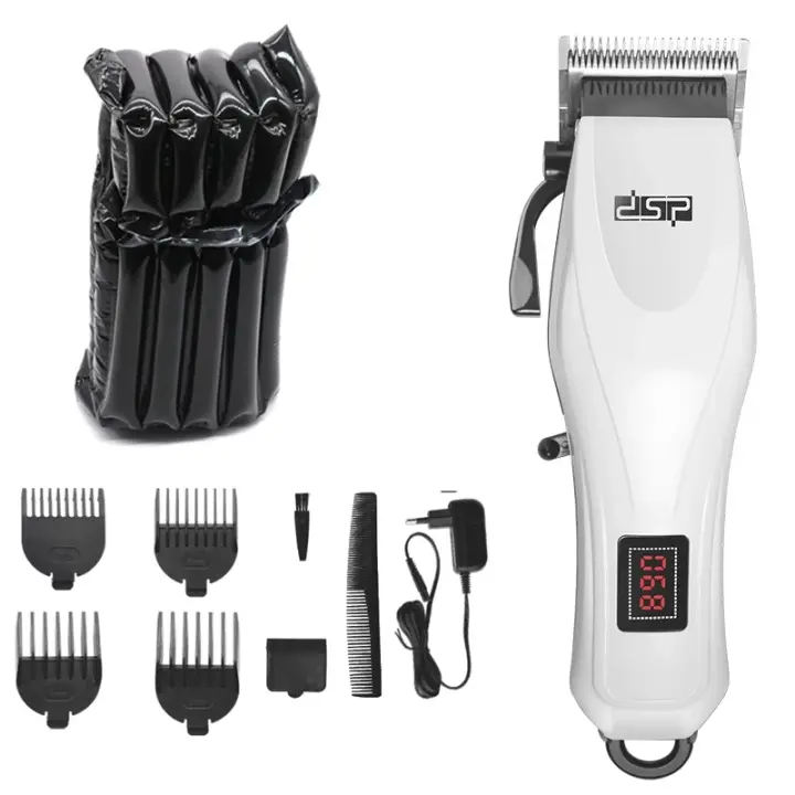 Cortadora de pelo eléctrica recargable para hombre, recortadora de barba profesional, ajustable, máquina de corte de pelo - 1