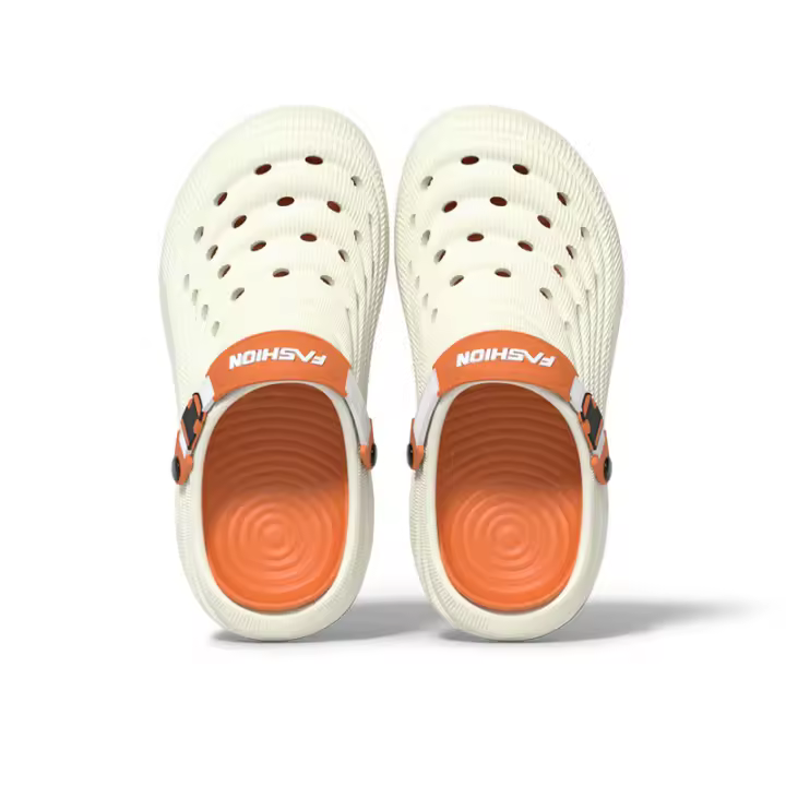 Zapatos de los hombres agujero zapatos de verano de suela gruesa antideslizante desgaste exterior sandalias al aire libre bolsa eva cabeza zapatos de playa vadear zapatillas frías hombres - 1