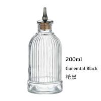 Botella de vidrio con tapa de acero inoxidable amarga para cóctel, 200 ml/150 ml/130 ml - details 5