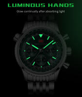 Reloj de Hombre MINIFOCUS Estilo Aviador – Cuarzo, Luminoso, Fecha, Acero Inoxidable - details 8