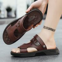 Nuevas sandalias 2025 de los hombres de verano de los hombres de la plataforma exterior desgaste playa antideslizante sandalias de doble propósito papá zapatillas resistentes al desgaste - details 10