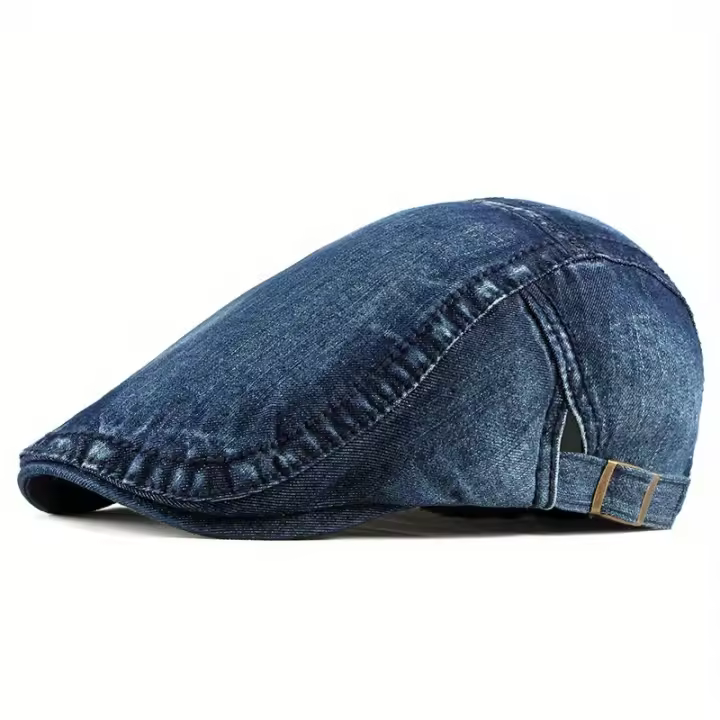 1pc Adjustable Herringbone Berets Peaked Flat Cap For Unisex Ideal choice for Gifts - 1