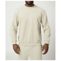 Sudadera deportiva casual de cuello redondo para hombres, color sólido, sudadera para uso en casa y viajes - details 9
