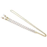 Cadena de Gafas de Plástico Blanco con Cuentas de Perlas y Encanto de Corazón - details 11