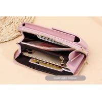 Bolsos de mensajero de cuero Pu de lujo para mujer, bolsos de hombro de salida, billetera para teléfono, bolsos cruzados pequeños sólidos con correa larga, nuevo - details 4