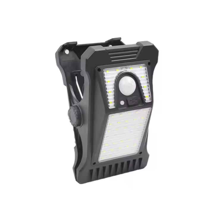 Luz de Clip Solar portátil a prueba de agua, 3 modos, Sensor corporal, lámpara Solar para jardín, luz LED de pared súper brillante, fácil de instalar, para Patio - 1