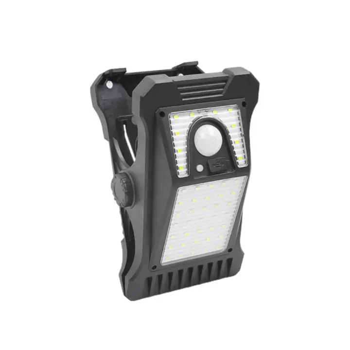 Luz de Clip Solar portátil a prueba de agua, 3 modos, Sensor corporal, lámpara Solar para jardín, luz LED de pared súper brillante, fácil de instalar, para Patio - 1