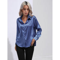 Camisa de satén para mujer, blusa de manga larga, nuevo estilo primavera/verano, ropa de mujer - details 92