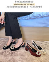 Zapatos de Mujer de Moda Sandalias Platas de Alta Gama con Tacón de Diamantes de Imitación - details 3