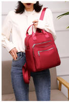 Mochila de viaje informal para mujer, bolso de mano de gran capacidad, monedero negro de hombro Oxford impermeable. - details 6