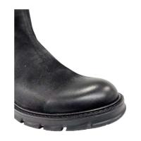 Botas Chelsea de cuero cómodas para hombre, suela suave negra de moda, punta redonda de invierno - details 4