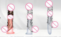 Funda para pene juguetes sexuales masculinos juguetes sexuales masculinos con cerradura anillo de esperma extensor de pene de silicona para mejorar el circunferencia del pene masculino alargador pene reutilizable para parejas juguetes de pareja masculina - details 2
