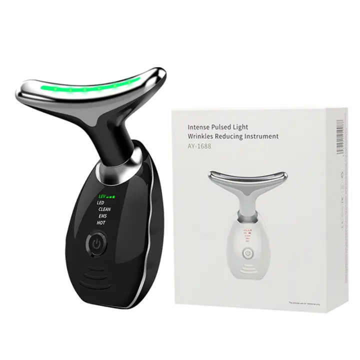 Removedor de Arrugas de Microcorriente Eléctrica Dispositivo de Belleza Facial y Cuello con Lifting Térmico EMS Voltaje Estándar DC 5V Certificado CE/ROHS - 1