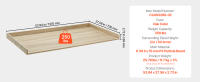 SucceBuy Encimera para lavadora y secadora, tapa de madera de 54" x 27", resistente al agua para organización y almacenamiento de lavandería, mejora el espacio y la funcionalidad - details 12