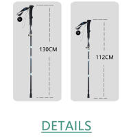 Bastones plegables telescópicos personalizados de 5 secciones, bastones de aluminio 7075 para seguimiento de caminata, senderismo, Camping - details 3