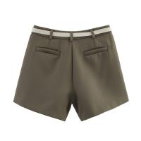 Verano nueva ropa de mujer estilo europeo y americano con cinturón decoración casual moda versátil pantalones cortos 8372 - details 11