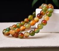 Pulsera de cristal de ágata de pavo real natural para mujeres y hombres, pulsera de riqueza, amuleto de buena suerte, joyería - details 1