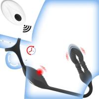 Leten Masajeador de Próstata Anillo Vibrador Butt Plug Control Remoto 10 Vibradores Empuje Juguetes Sexuales Anales para Hombres Parejas - details 1